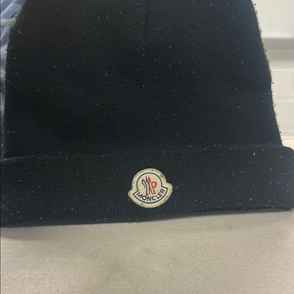 Moncler Black Beanie